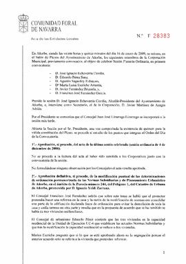 Actas de Sesiones del año 2009