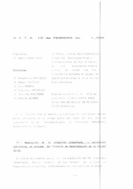 Actas de Sesiones del año 1998